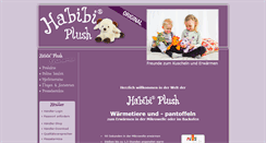 Desktop Screenshot of habibi-plush.de