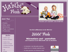 Tablet Screenshot of habibi-plush.de